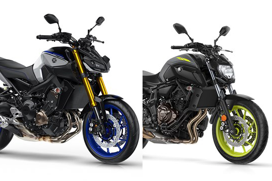 อัพเดทล่าสุดของ 2018 Yamaha MT-07 และ MT-09SP