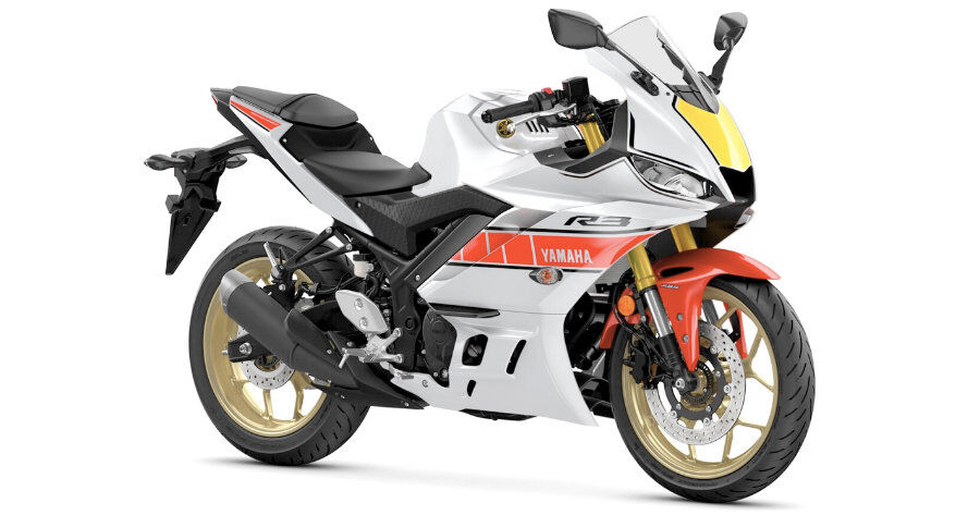 Yamaha R3 60th Anniversary Livery ban ki niem ra mat voi ve ngoai hut hon