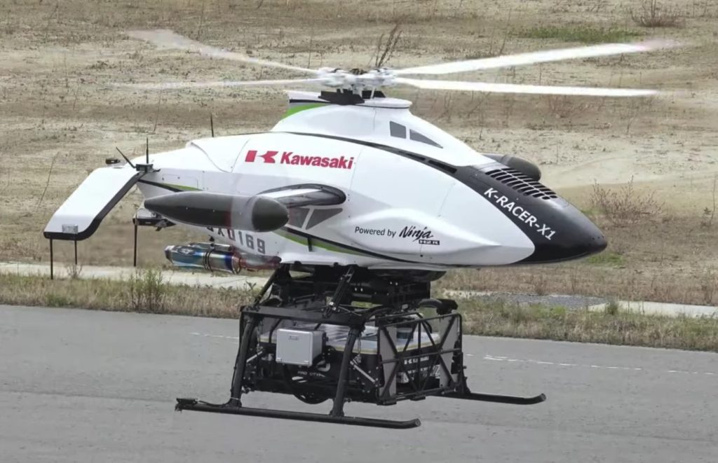 Kawasaki เริ่มทดสอบ X-Racer X1 โดรนขนส่งสินค้า ขุมกำลัง H2R