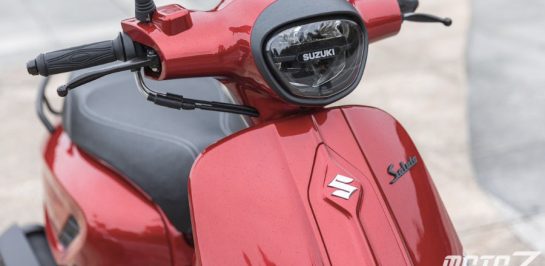 New Suzuki Saluto 125 คลาสสิกสกู๊ตเตอร์ ประหยัดน้ำมัน 62.21 กม./ลิตร