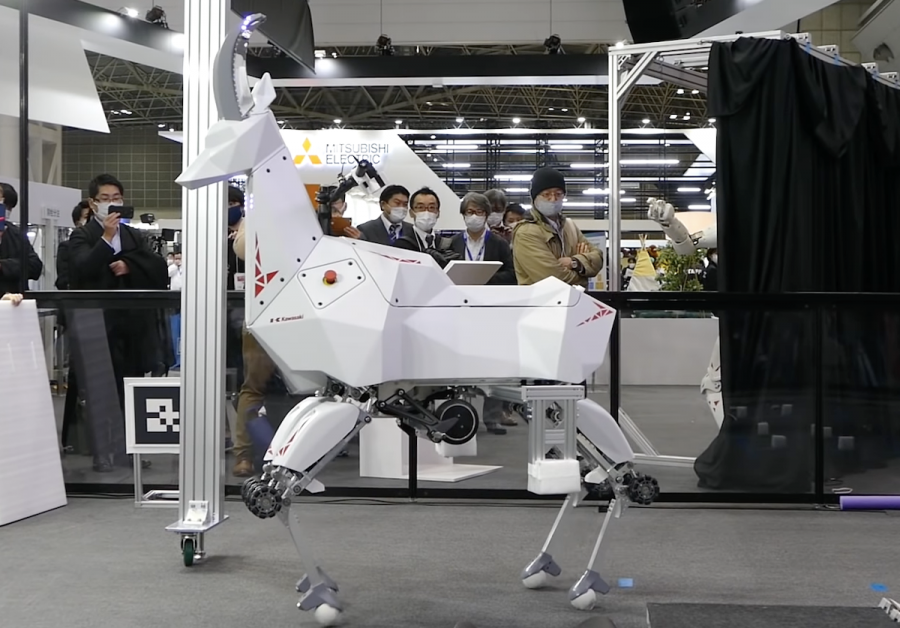 Robogoat "Bex" หุ่นยนต์แพะสร้างโดย Kawasaki
