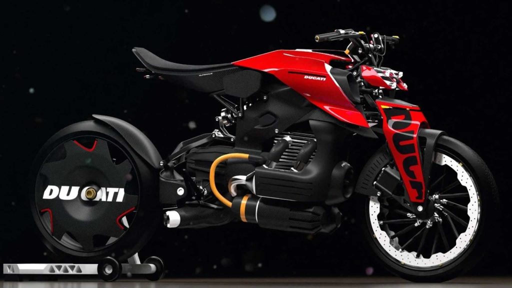 ชมภาพ Ducati Ghost รถต้นแบบพลังงานไฮบริด จากจิยตนาการของ Daniel Kemnitz