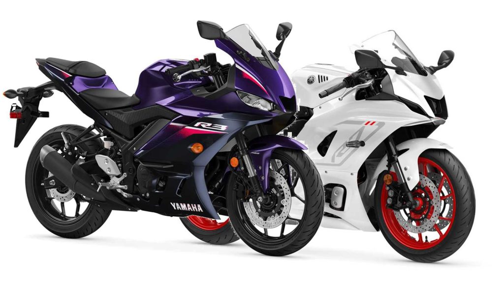 อัพเดทสีสันใหม่ของ 2023 Yamaha YZF-R3 และ YZF-R7