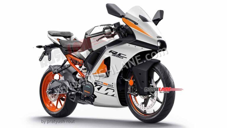 เรนเดอร์อย่างไม่เป็นทางการของ KTM RC 390 จากภาพ Spyshot
