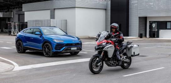 Ducati และ Lamborghini สาธิตเทคโนโลยี Connected Rider เพิ่มความปลอดภัยในการขับขี่