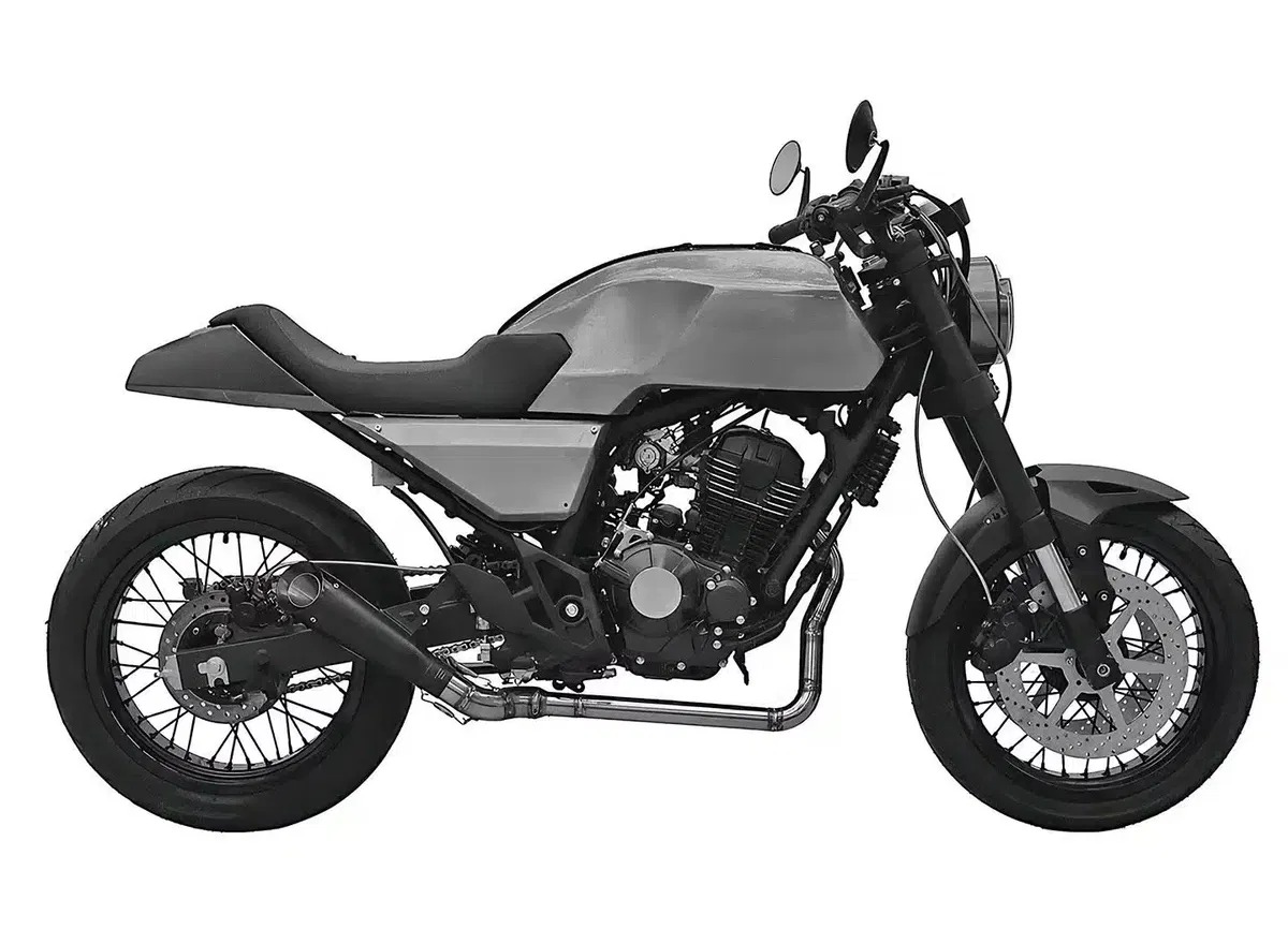 ภาพเรนเดอร์ใหม่ที่อ้างว่าเป็นผลิตภัณฑ์ของ Honda ในรูปแบบ Cafe Racer