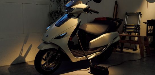 Suzuki e-Access สกู๊ตเตอร์พลังงานไฟฟ้า เริ่มสายการผลิตแล้ว