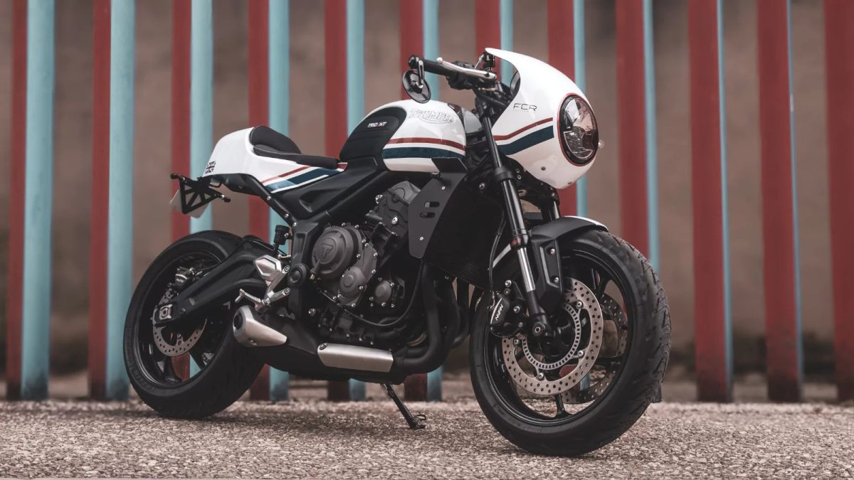 เผยโฉม Triumph Trident 660 RS ชุดแต่งคาเฟ่เรเซอร์โดย FCR Original