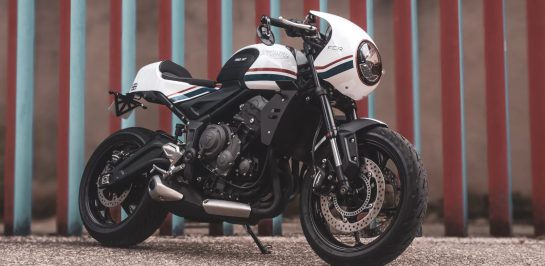 เผยโฉม Triumph Trident 660 RS ชุดแต่งคาเฟ่เรเซอร์โดย FCR Original