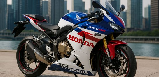 Honda เตรียมเปิดตัว RC-V3R รถสปอร์ตบิ๊กไบค์รุ่นใหม่ ขุมพลัง V3 + e-Turbo!!